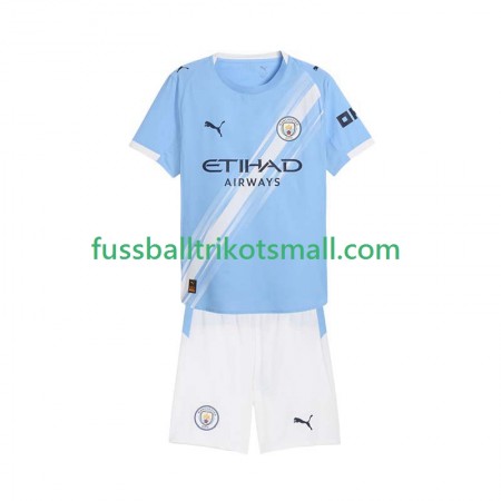 Fußballtrikots Manchester City Kinder 2025-2026 Kurzarm Heimtrikotsatz kaufen
